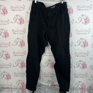 r jeans sculpting pants straight leg Black Button-Fly Pants pockets